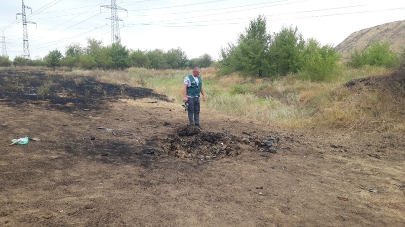 У Запоріжжі екоінспекція обстежила місця влучань ворожих дронів