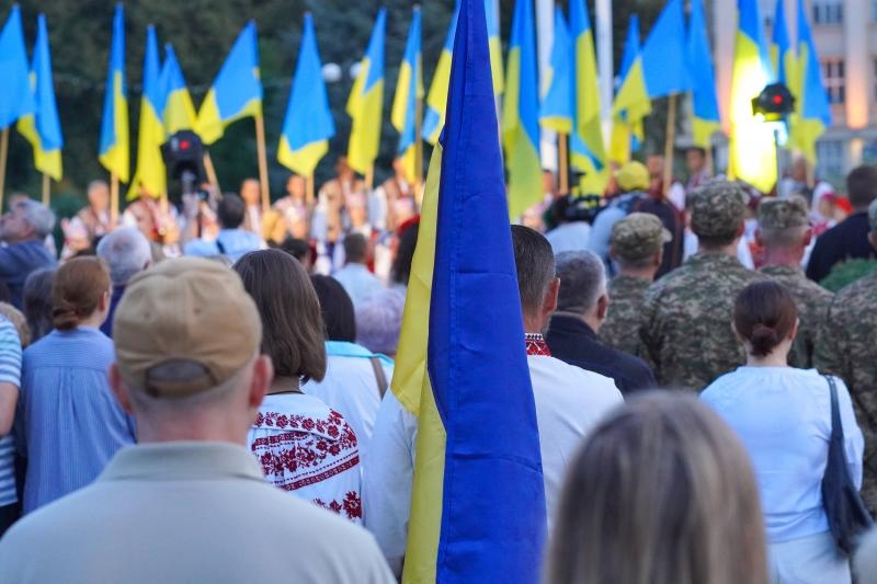 «Молитвою за Україну» почали відзначати День Незалежності нашої держави в Ужгороді.