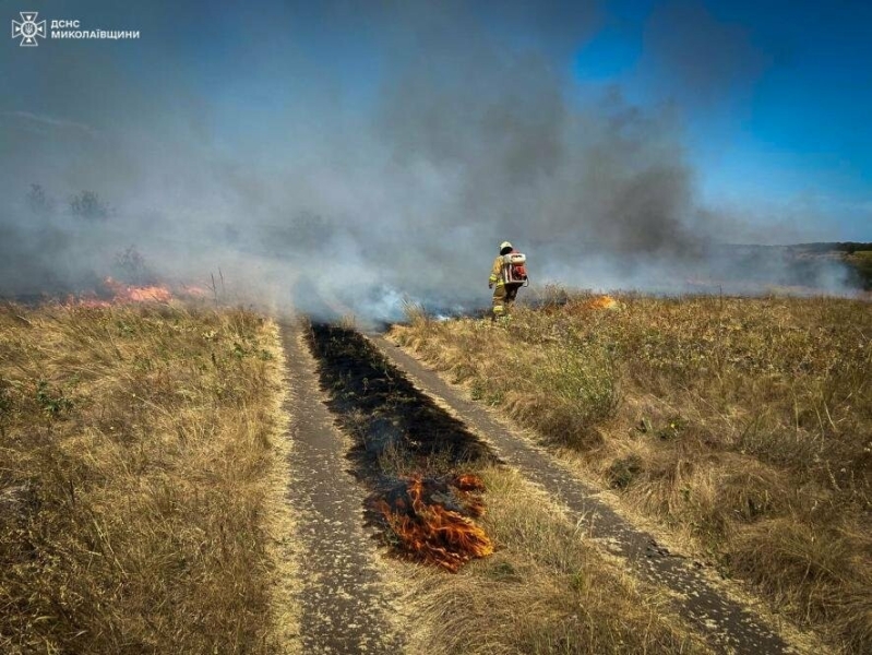 За добу на Миколаївщині зафіксовано 35 пожеж: одна сталась через воєнні дії,- ФОТО