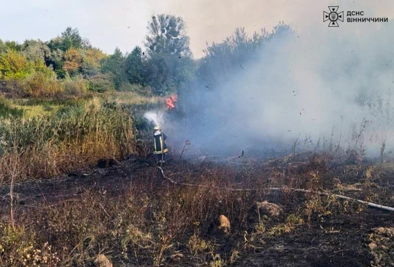 У Вінницькій області сталося 18 пожеж, в одній з них загинув чоловік